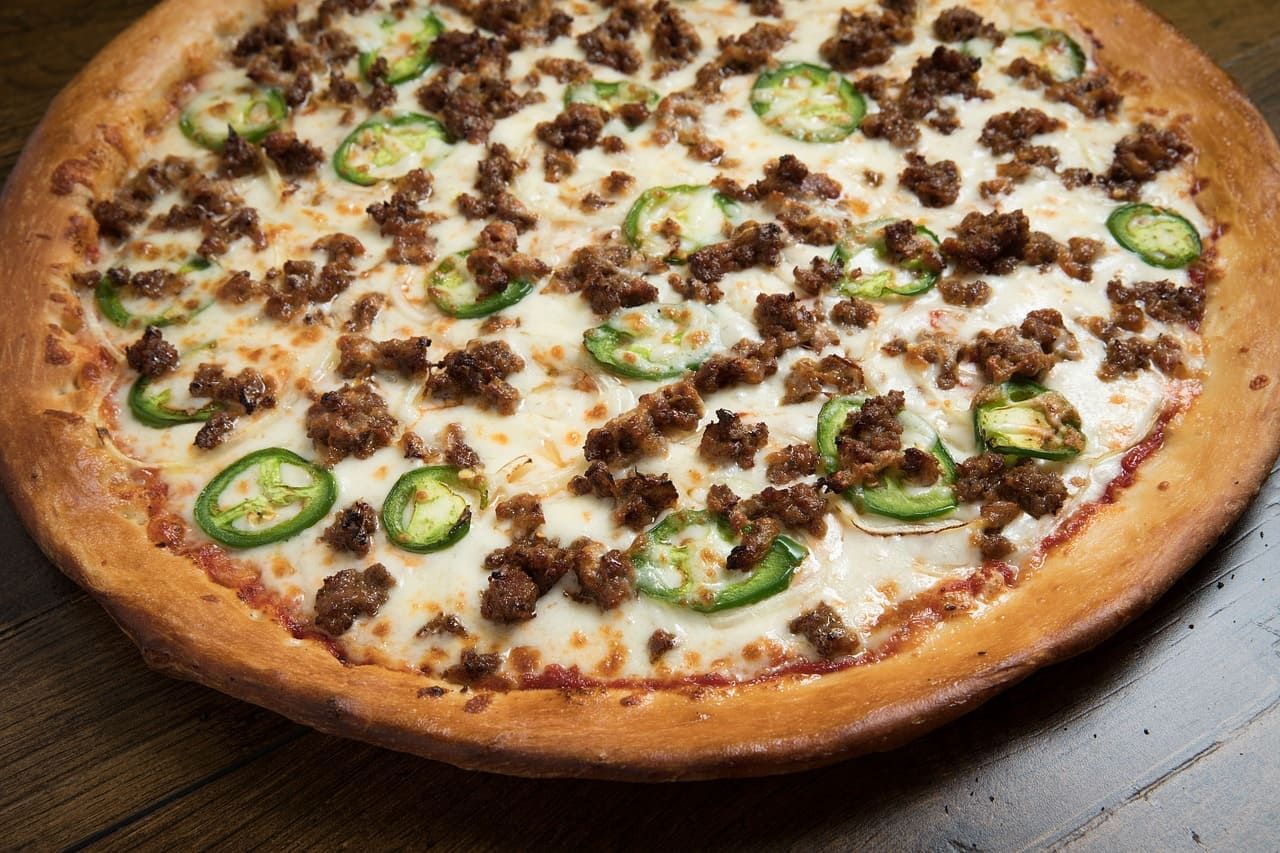 pizza beef